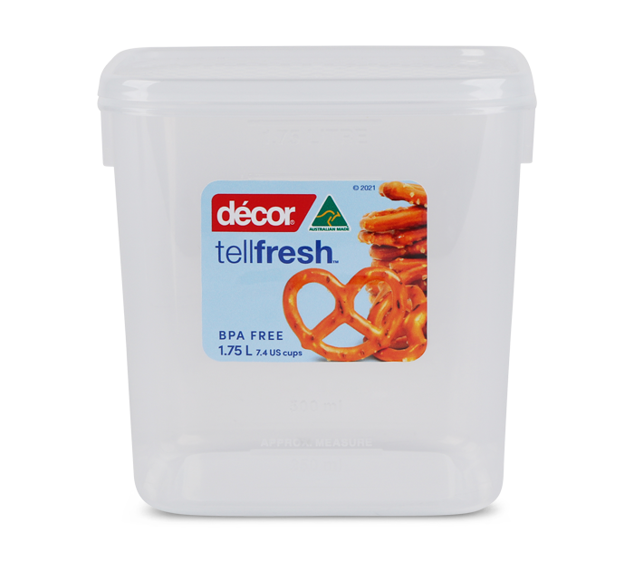 Food Container, Square, 1.75L