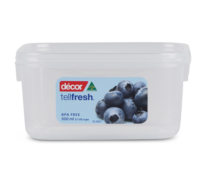 Food Container, Oblong, 500ml