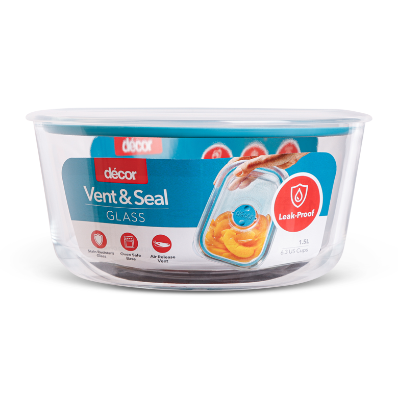 Glass Containers, Round, 1.5L