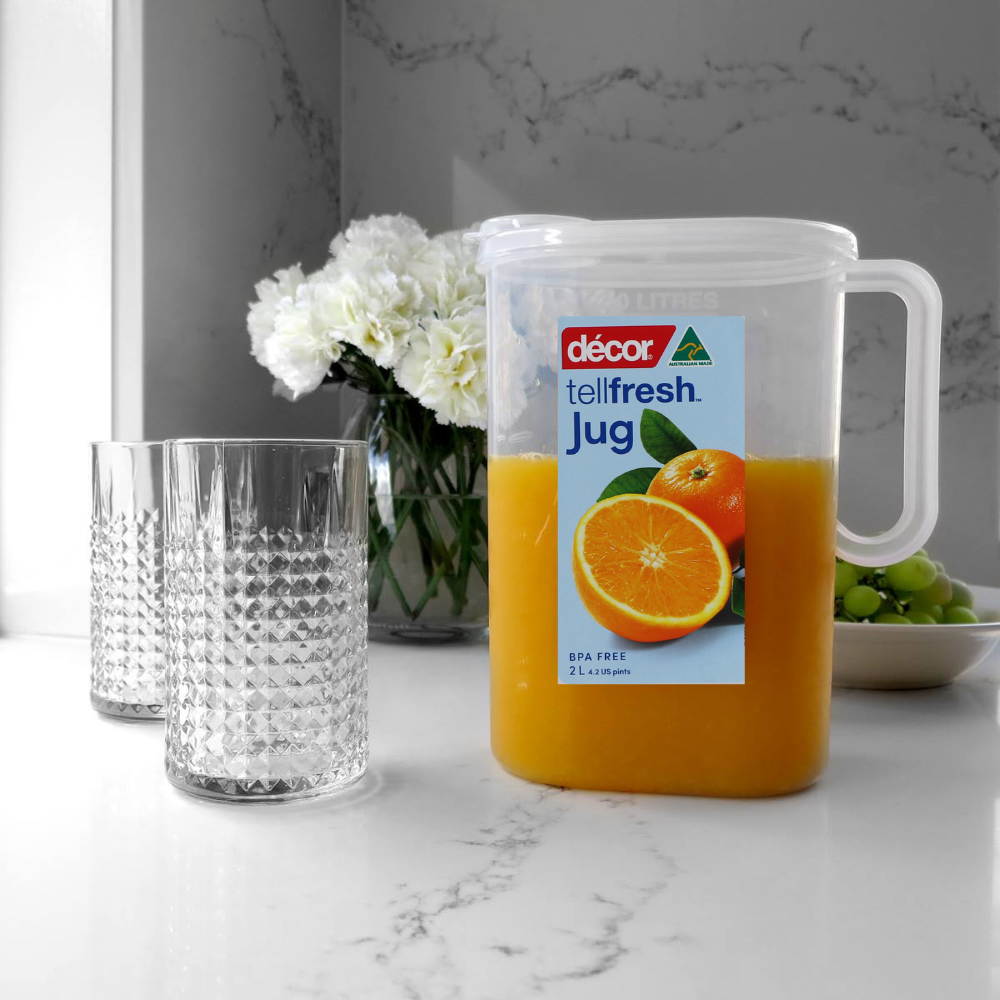 Water Jug with Lid, 2L