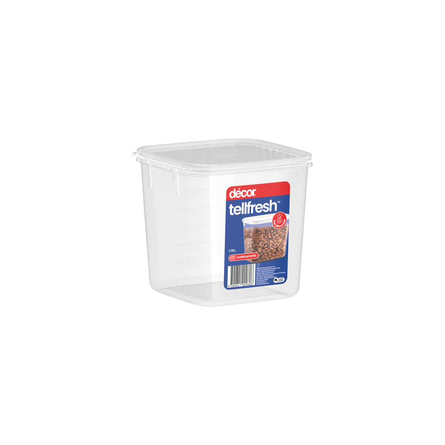 Food Container, Square, 1.75L