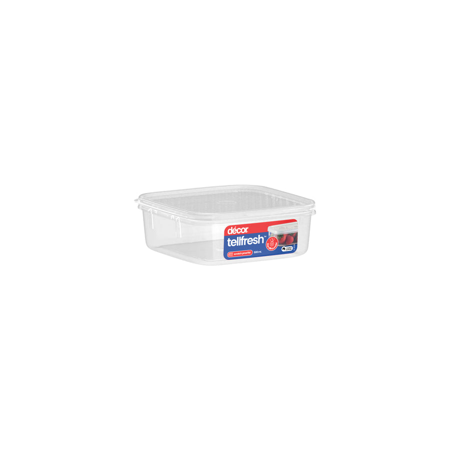 Food Container, Square, 500ml