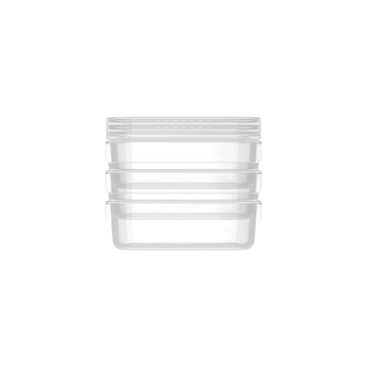 Food Container, Square, 500ml, Set