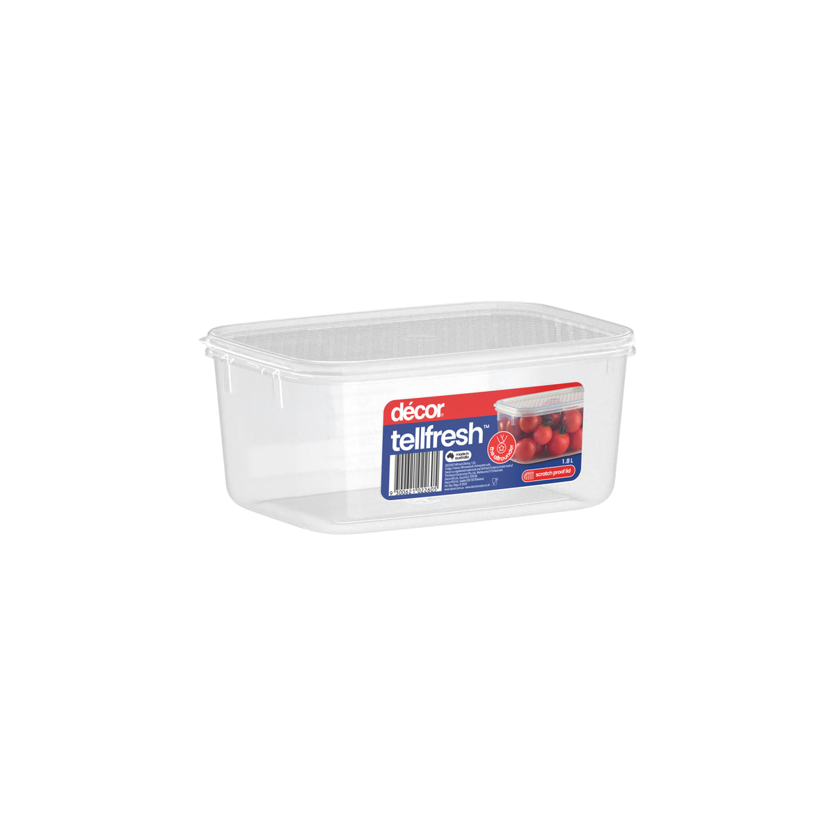 Food Container, Oblong, 1.8L