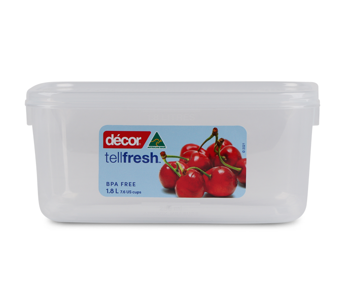 Food Container, Oblong, 1.8L
