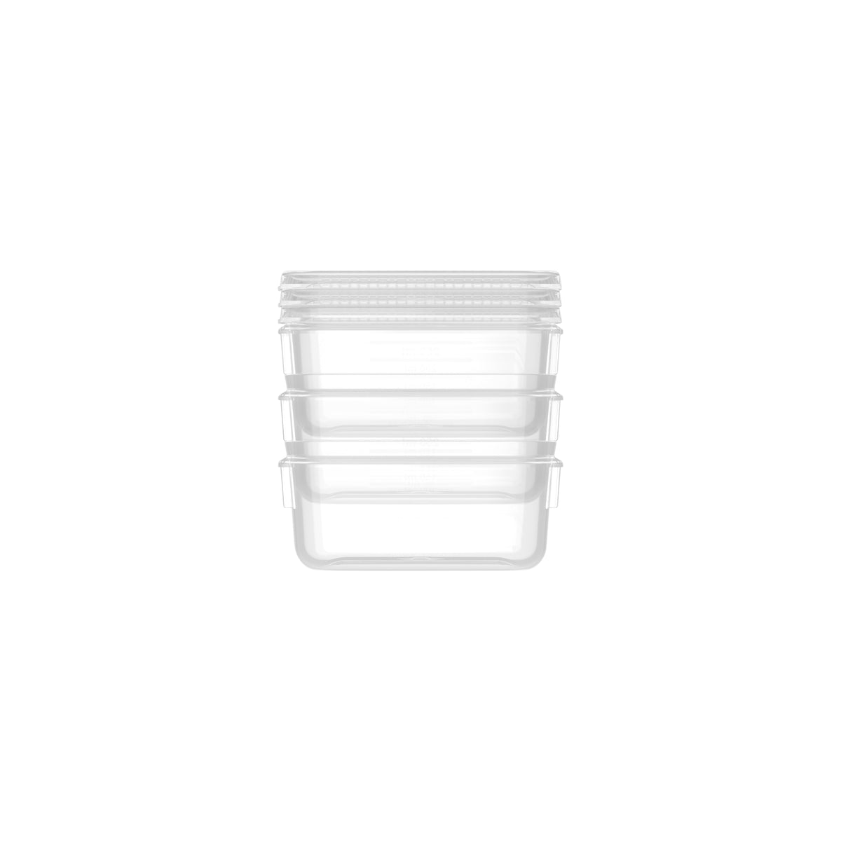 Food Container, Oblong, 250ml, Set