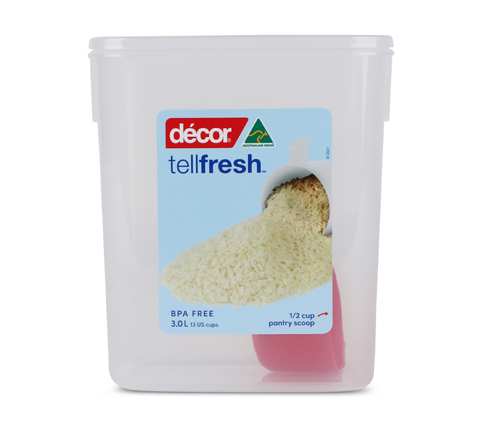 Food Container, Tall, Oblong, 3L