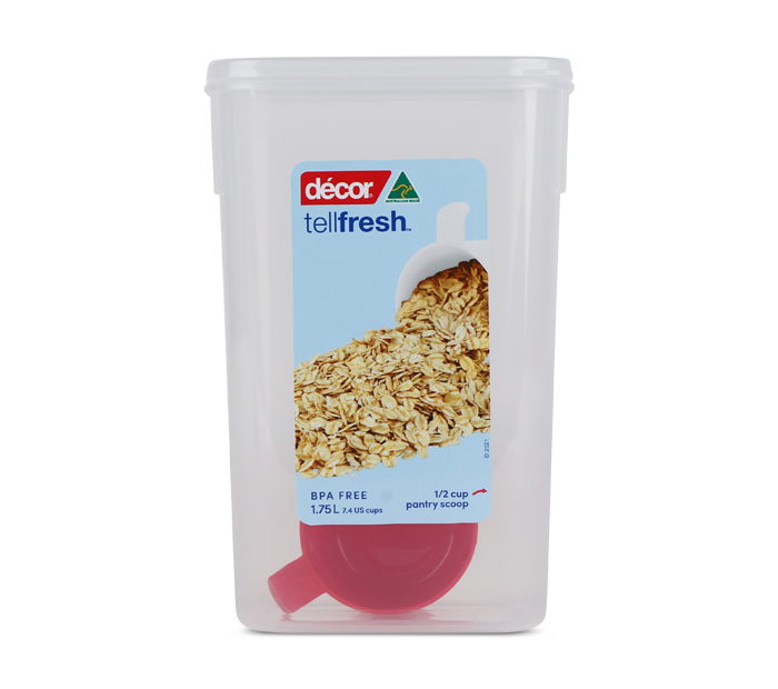 Food Container, Tall, Oblong, 1.75L