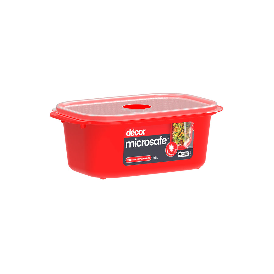 Microwavable Container, Oblong, 1.6L