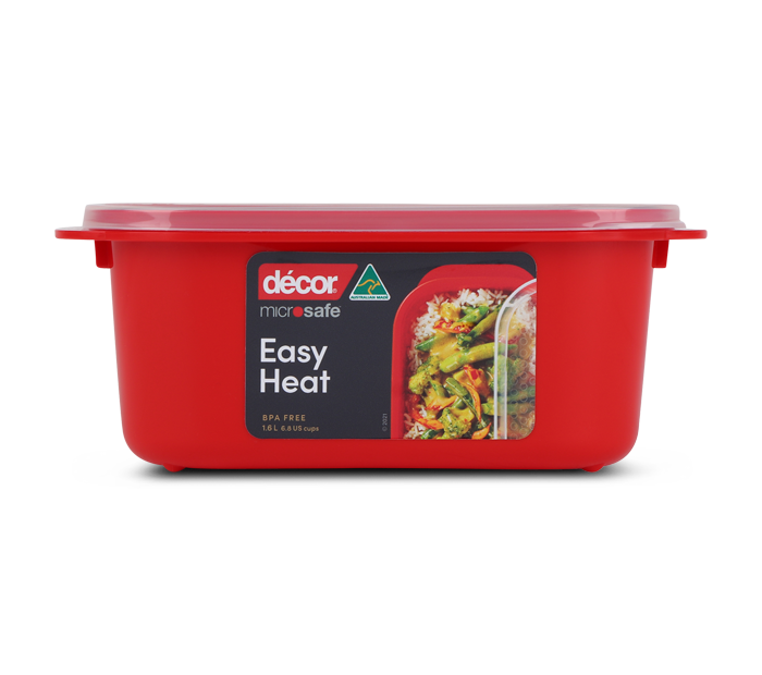 Microwavable Container, Oblong, 1.6L