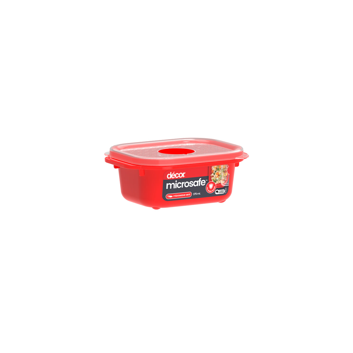 Microwavable Container, Oblong, 375ml