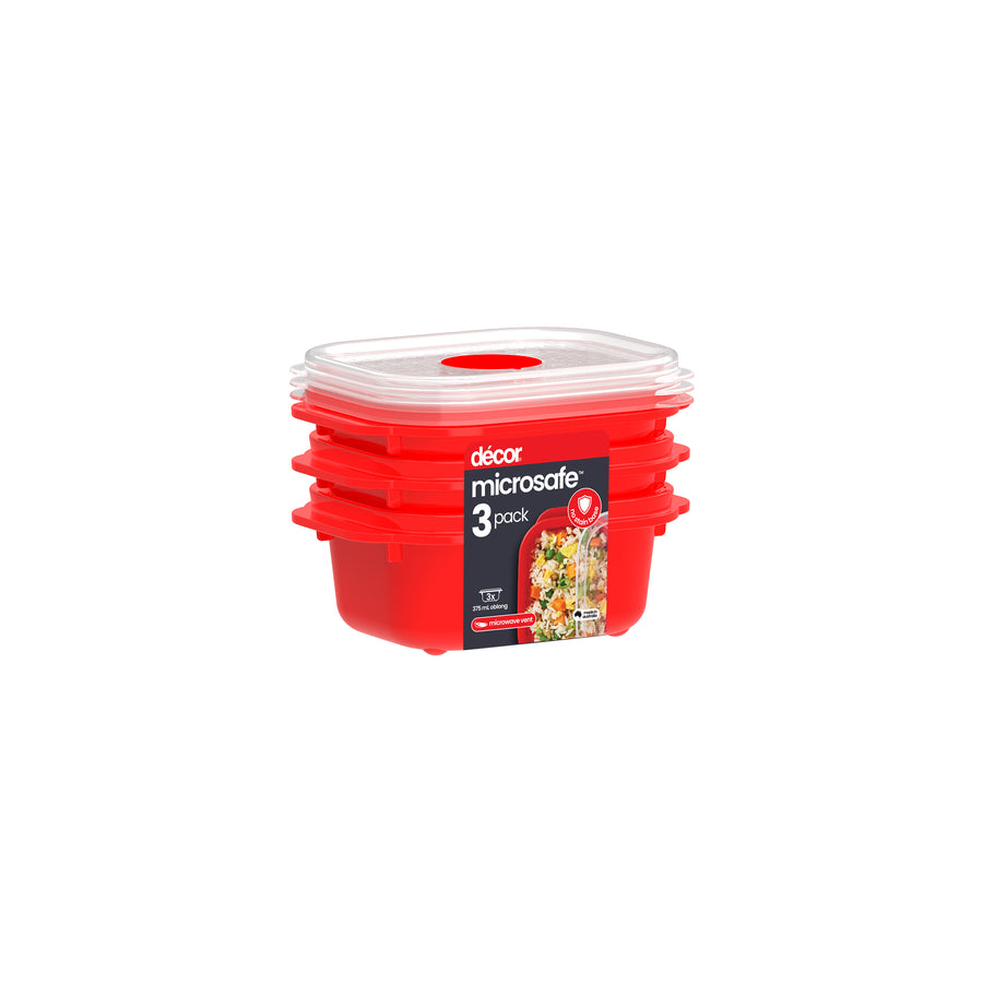Food Container, Oblong, 375ml, Set