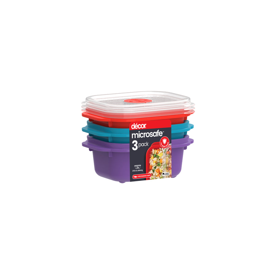 Jewel Microwavable Container, 375ml, Set