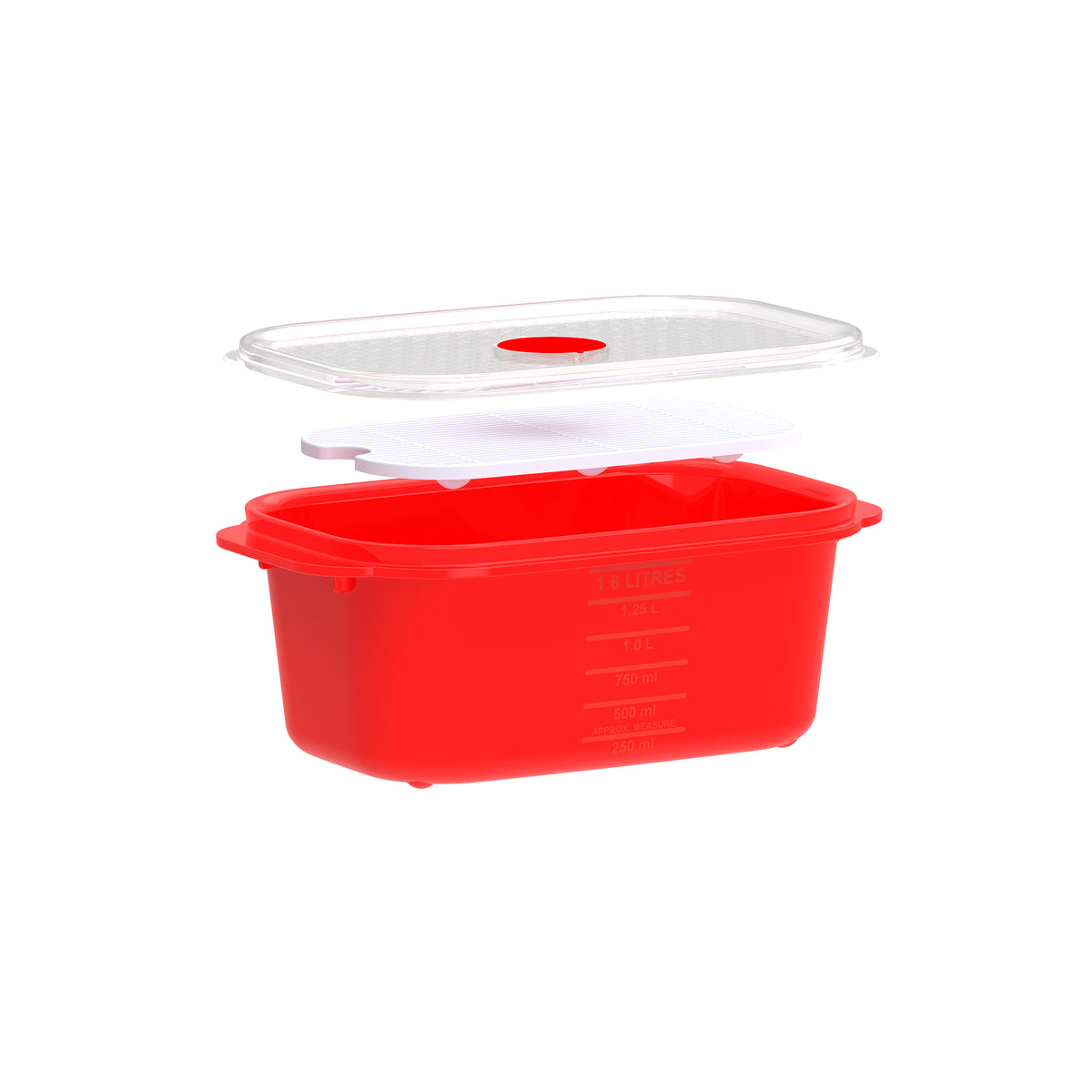 Microwave Steamer, Oblong, 1.6L