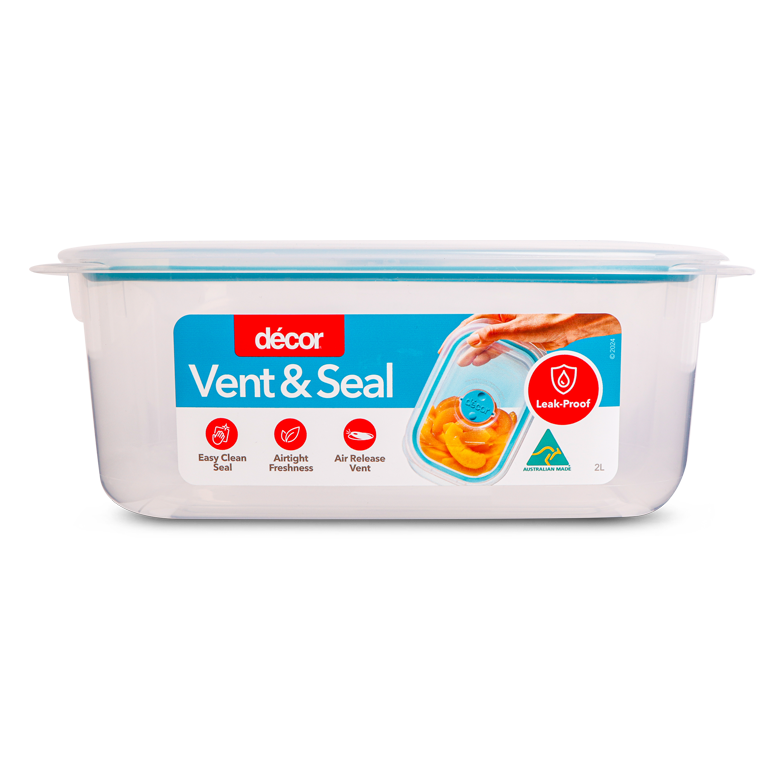Plastic Container, Oblong, 2L