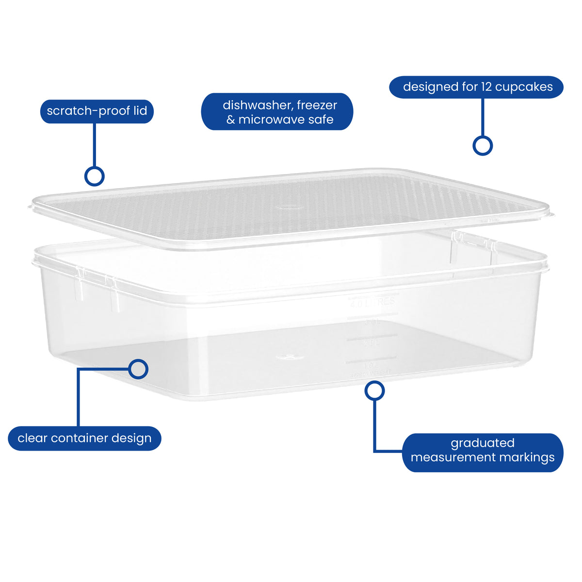 Cupcake Container, 4L