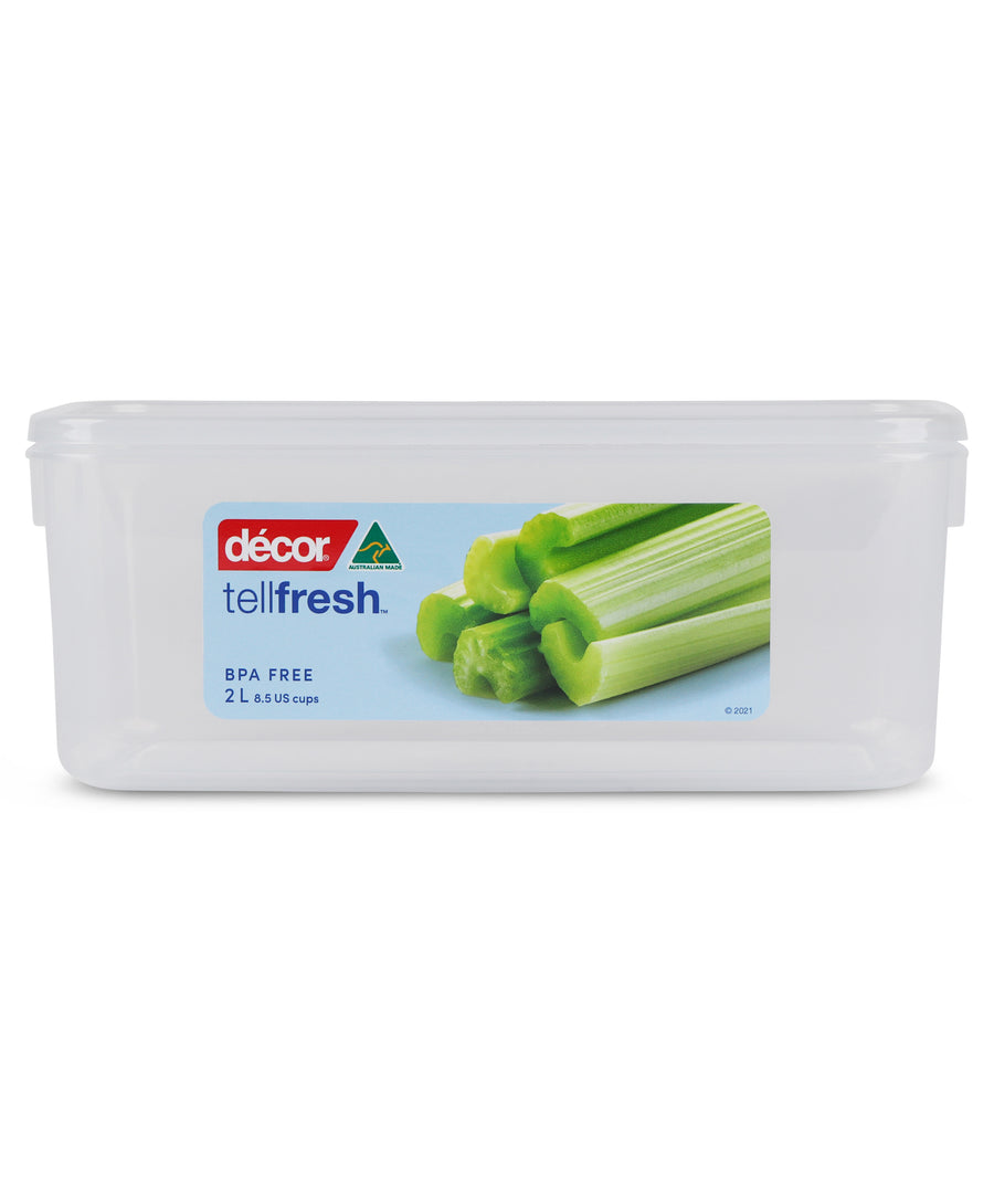 Food Container, Oblong, 2L
