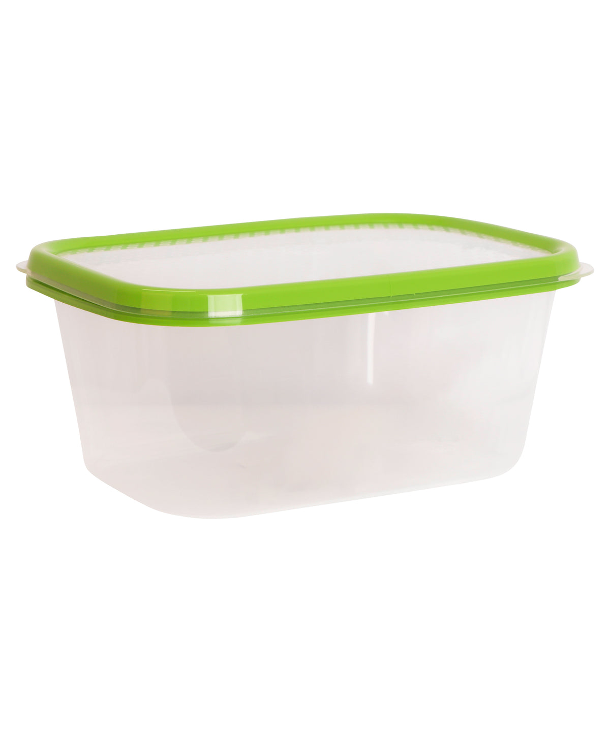 Basics Food Container, Oblong, Green, 1.5L