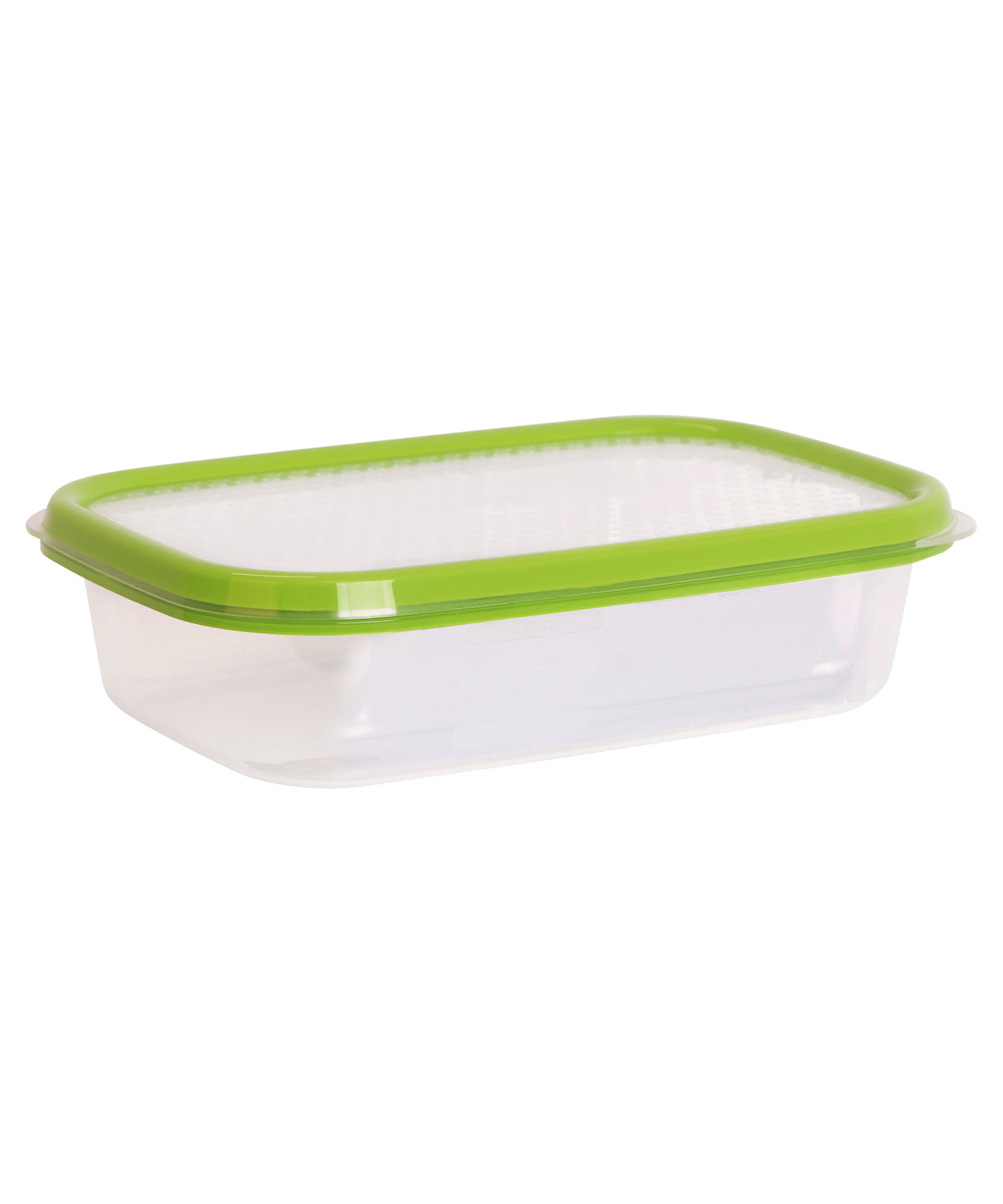 Basics Food Container, Oblong, Green, 800ml