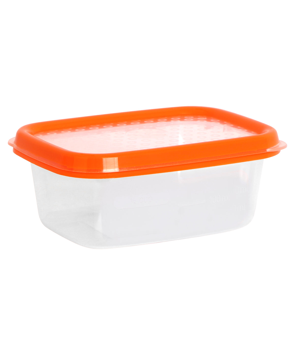 Basics Food Container, Oblong, Orange, 200ml