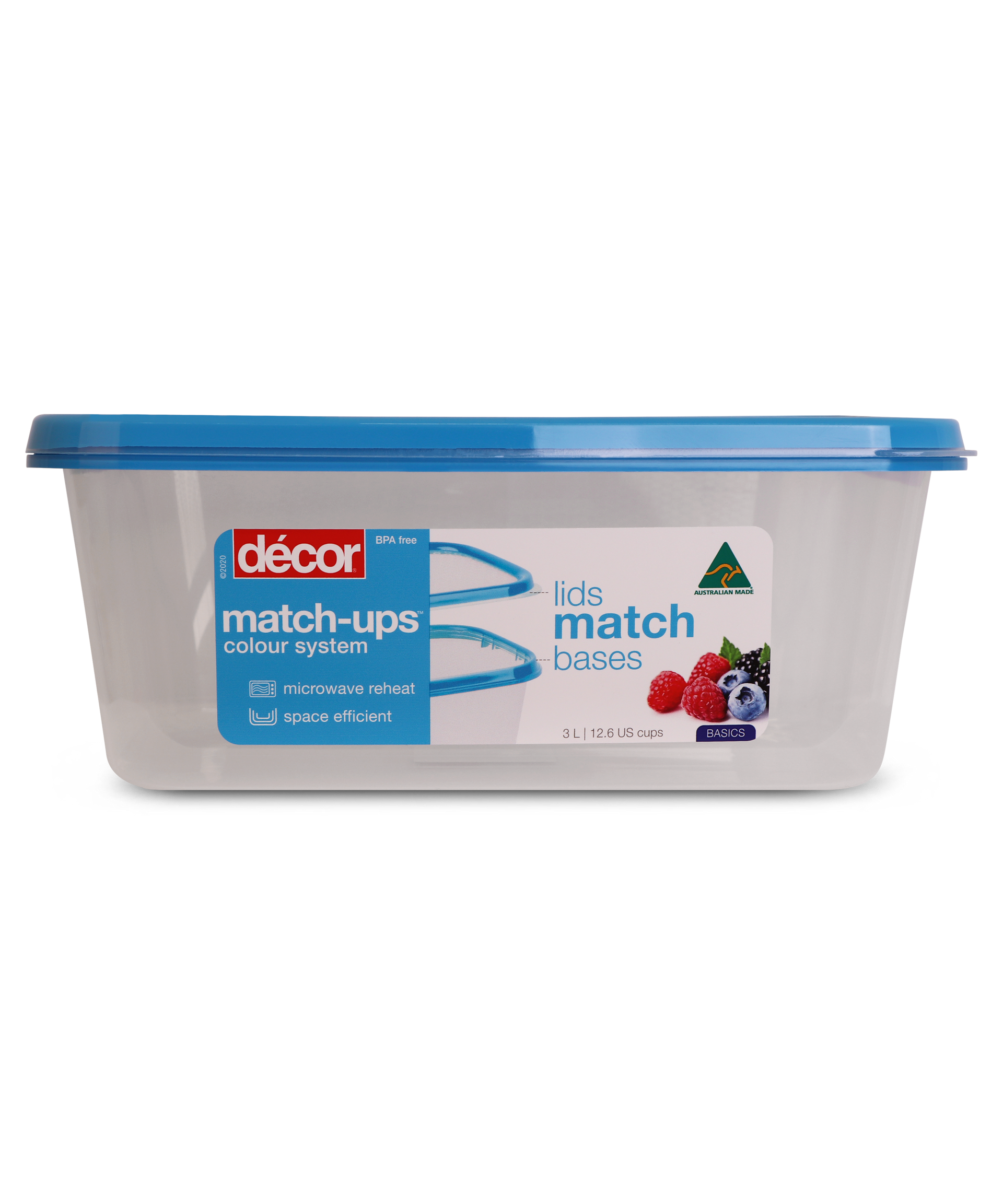 MatchUps Basics Oblong, Blue, 3L Décor Australia Décor Australia