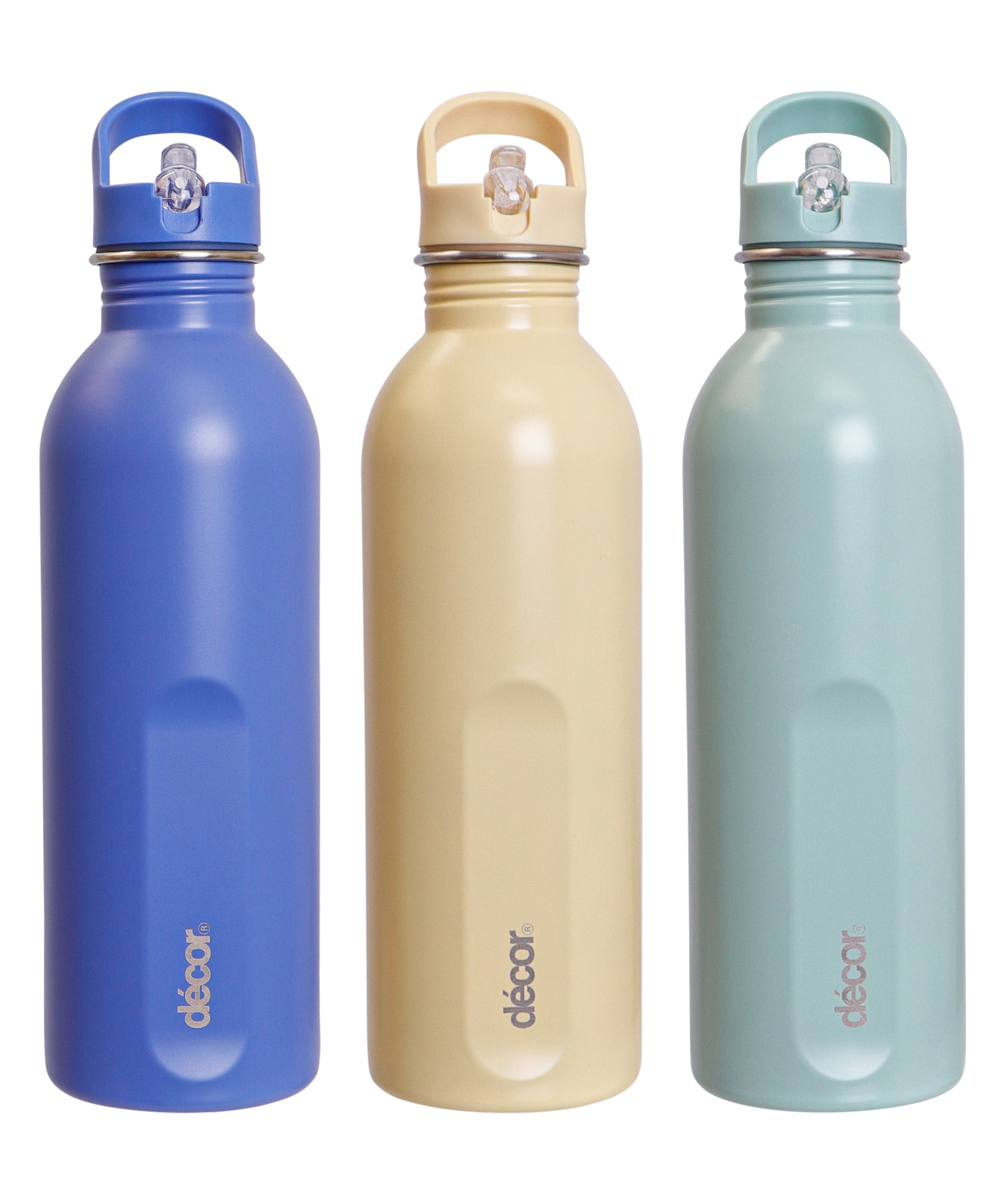 Snap n Seal Straw Cap Stainless Steel Bottle, 1L