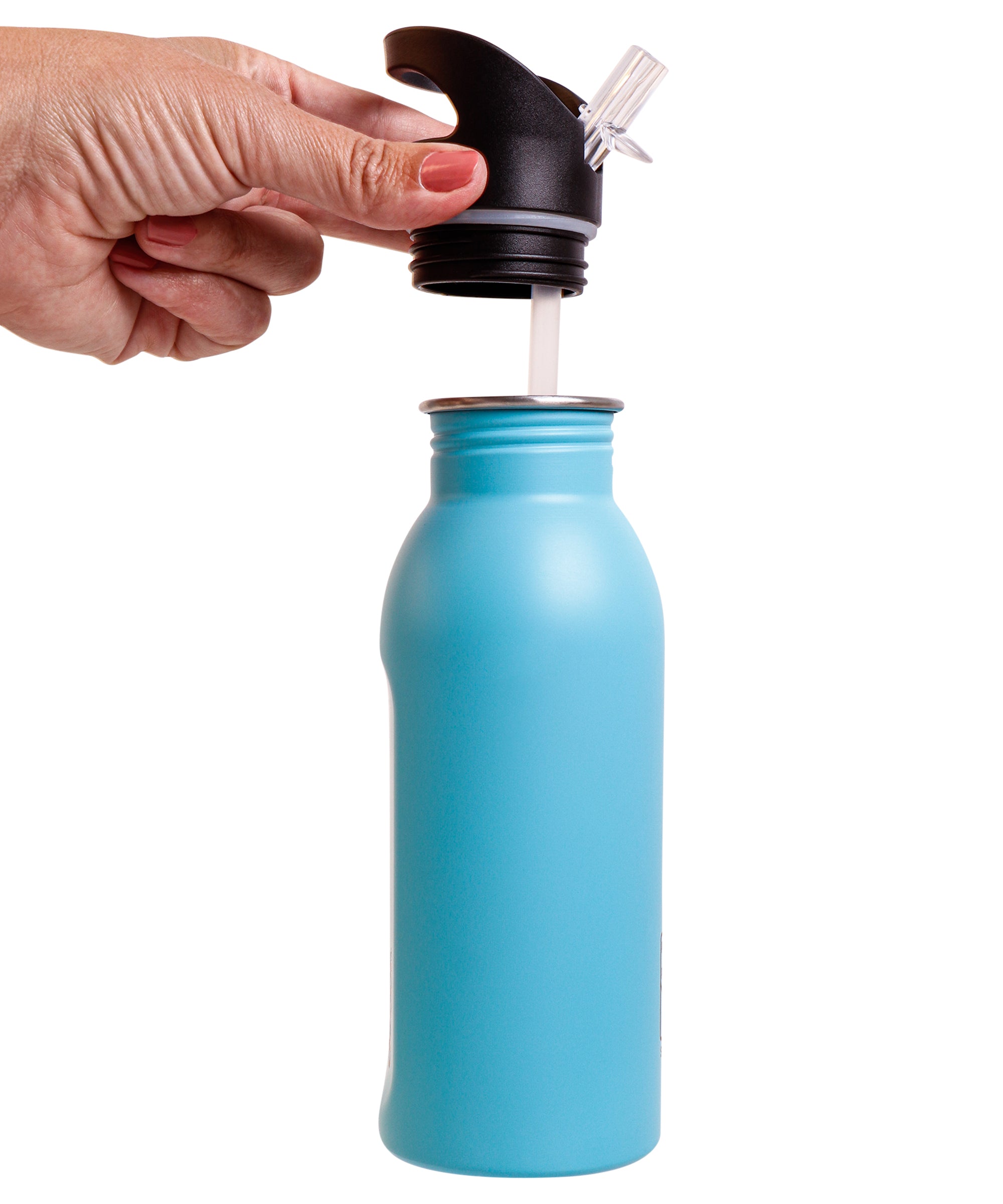 Snap n Seal Matte Stainless Steel Bottle, 500ml