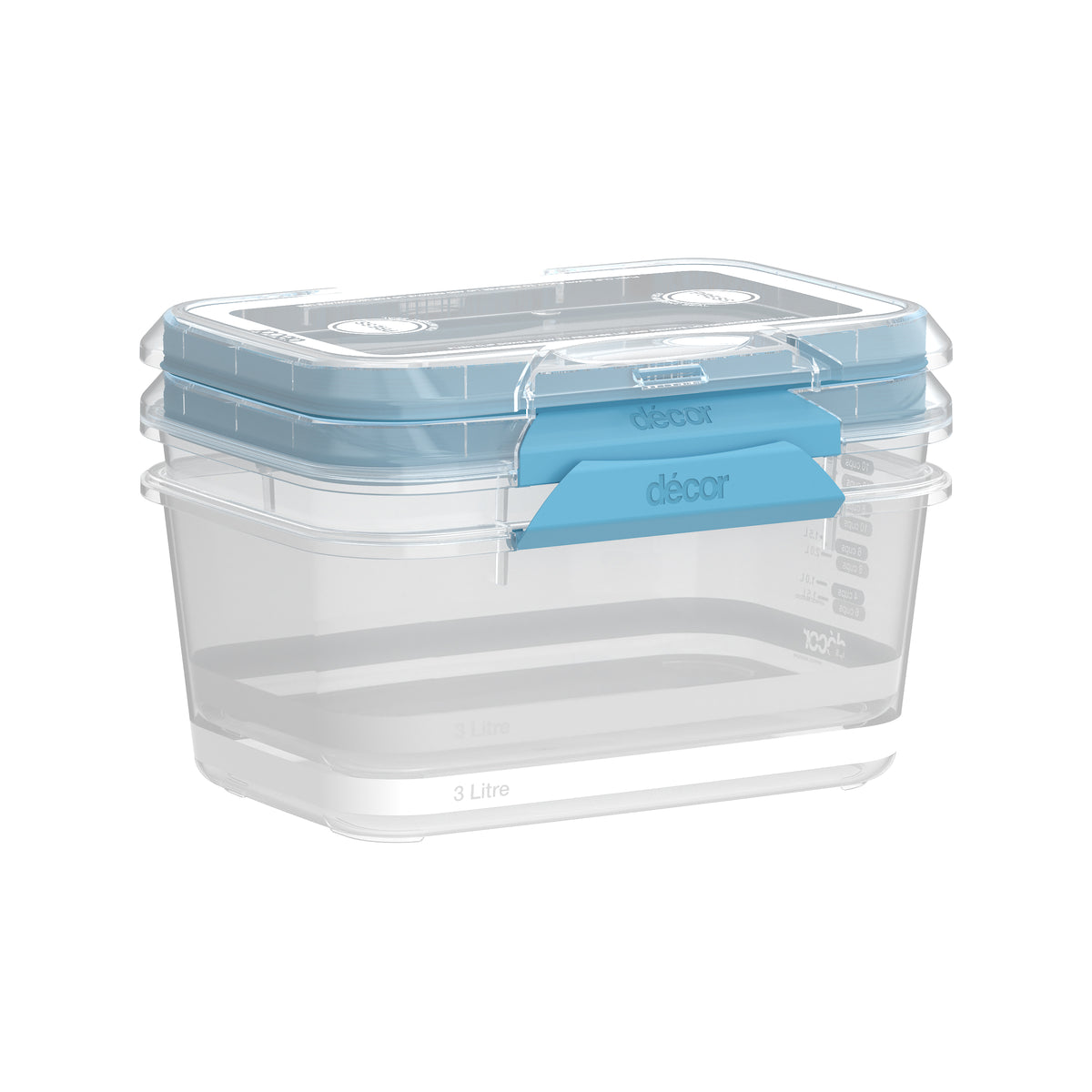 Food Containers, Oblong, 3L, Set