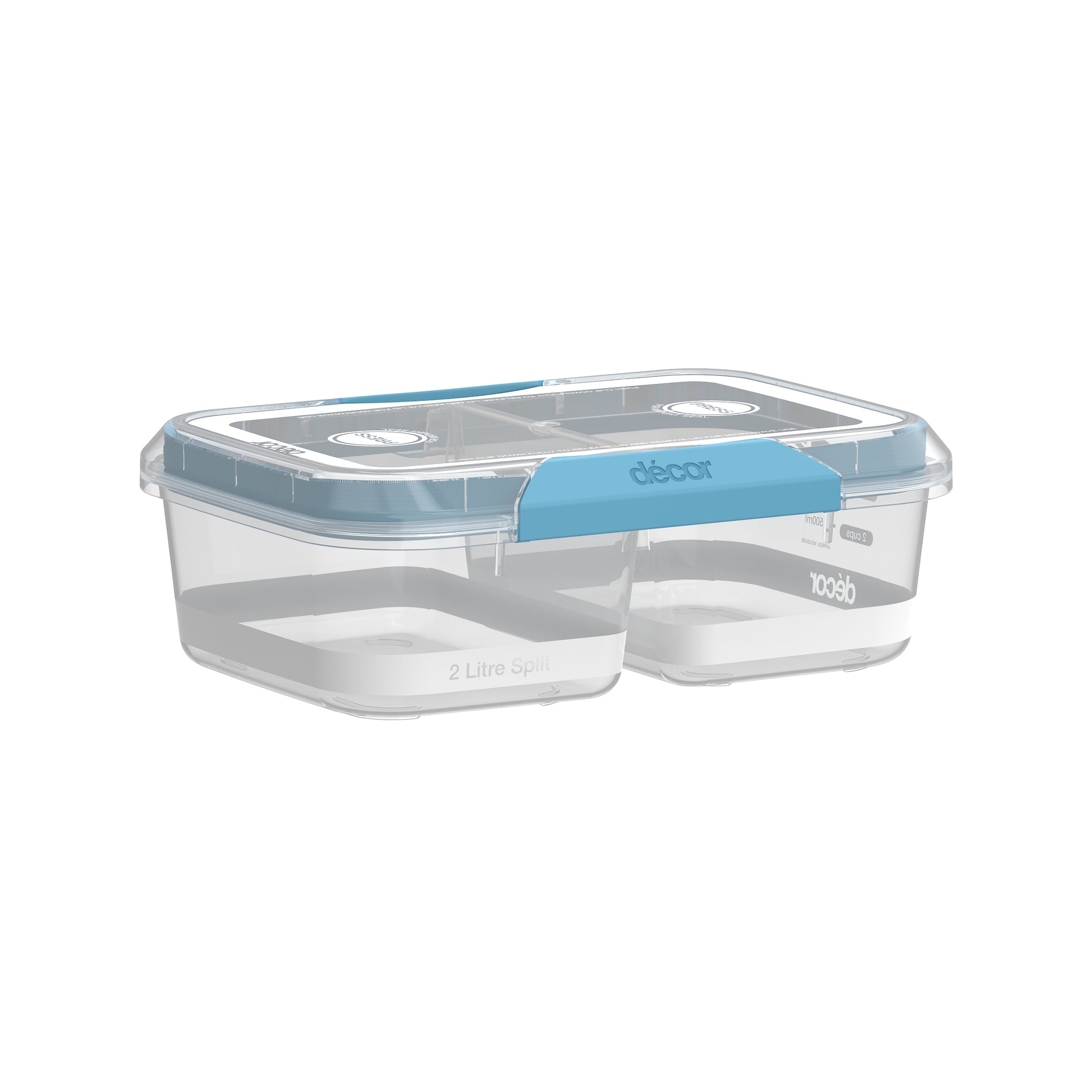 Food Containers, Split, Oblong, 2L