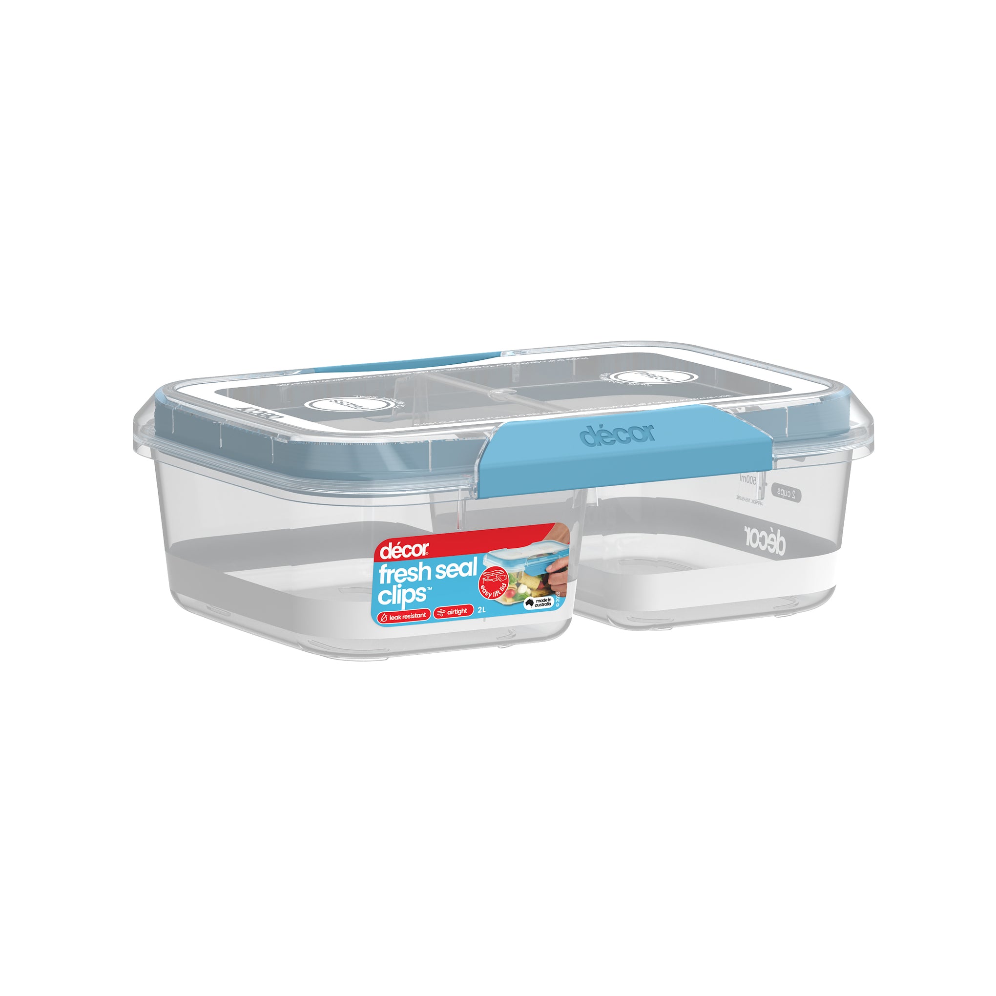 Food Containers, Split, Oblong, 2L