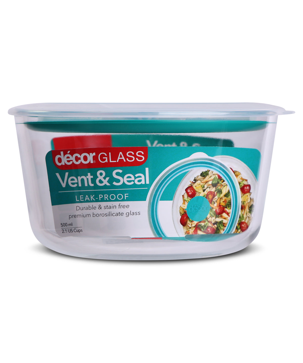 Vent & Seal Glass Container, Round, 500ml | Décor Australia – Décor ...