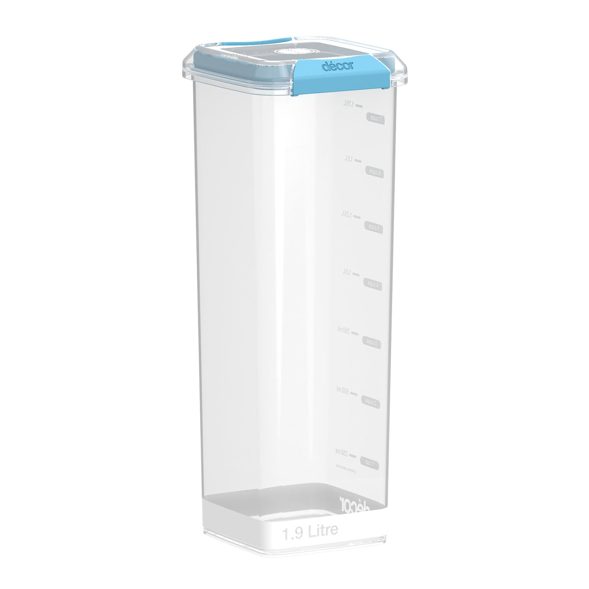 Food Containers, Tall, Square, 1.9L
