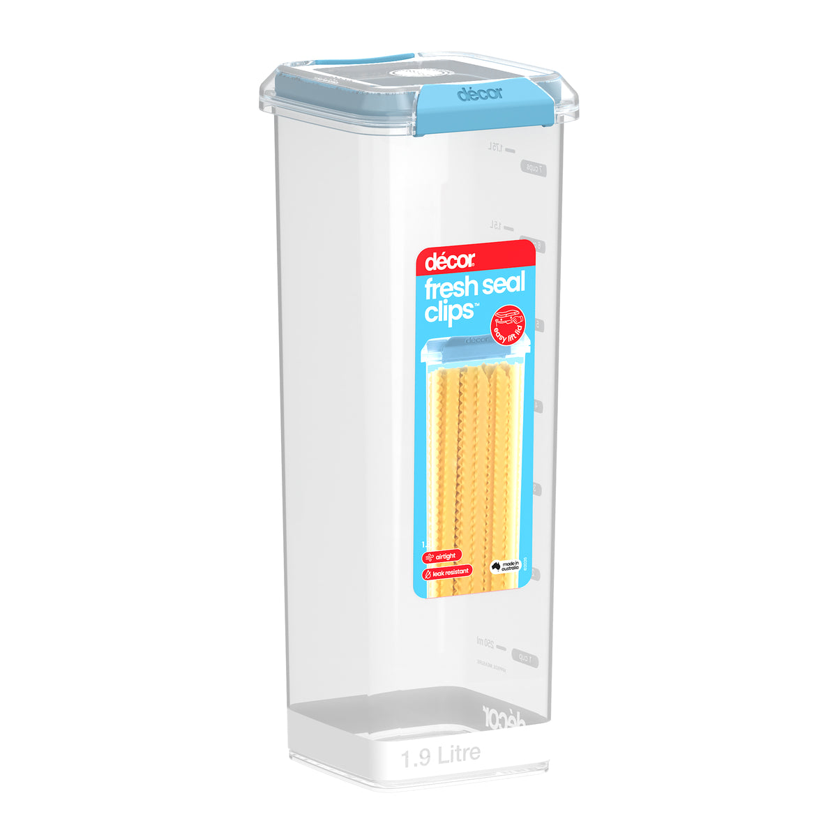 Food Containers, Tall, Square, 1.9L