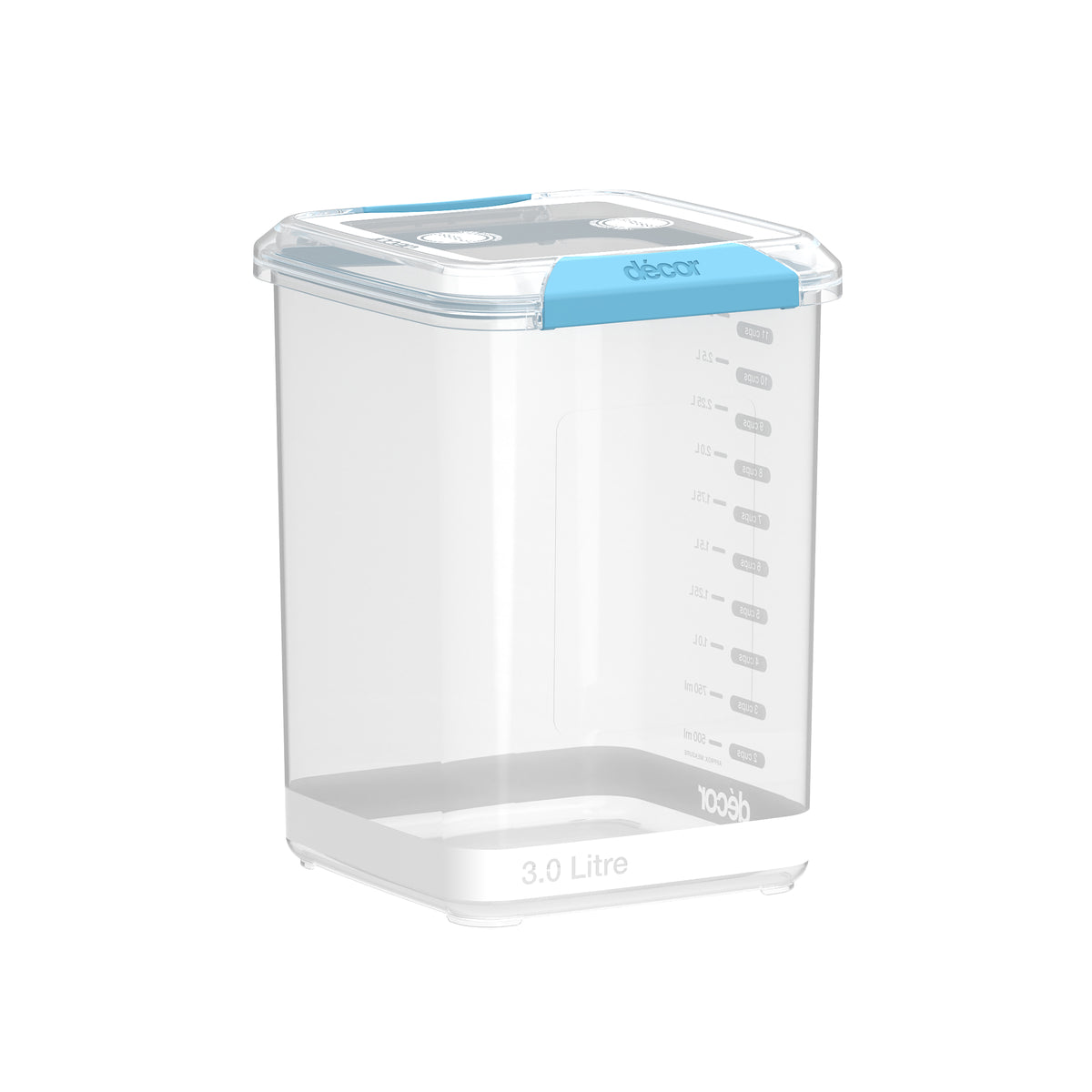 Food Containers, Tall, Square, 3L
