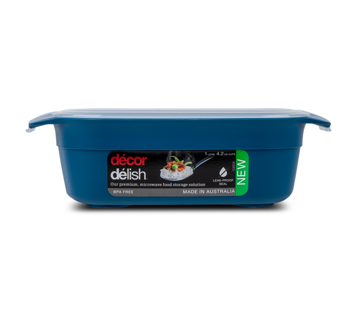 Food Container, Oblong, 1.0L