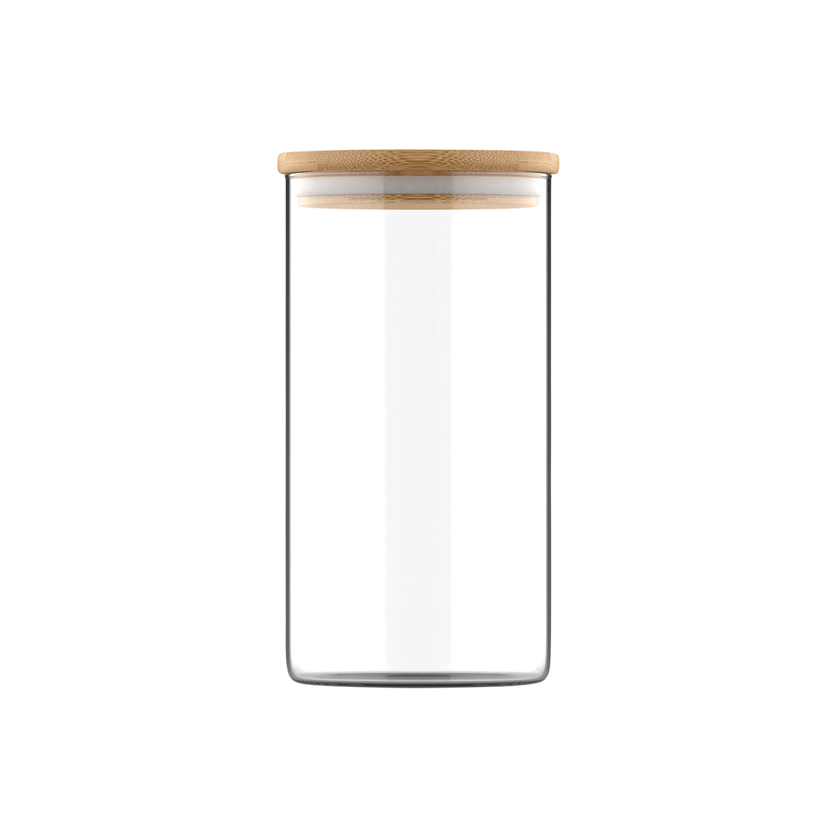 Glass Bamboo Canister, 1.5L