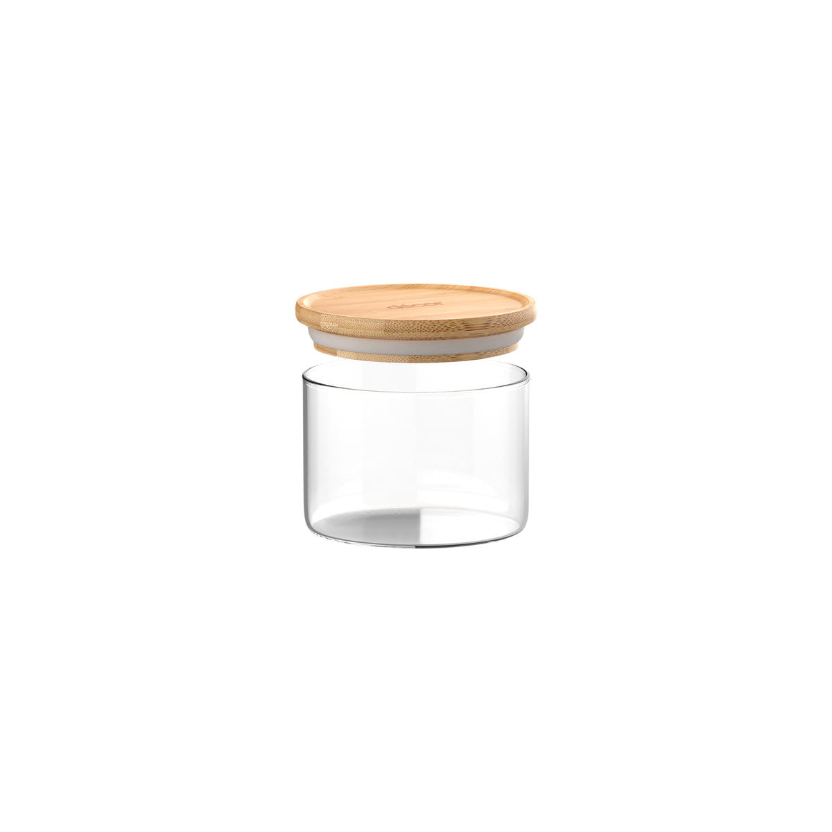 Glass Bamboo Canister, 420ml