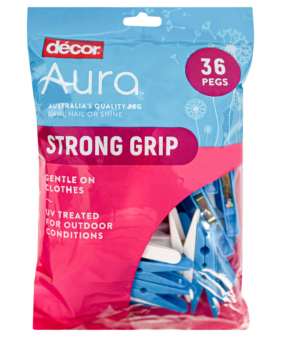 Pegs Strong Grip, 36 pack