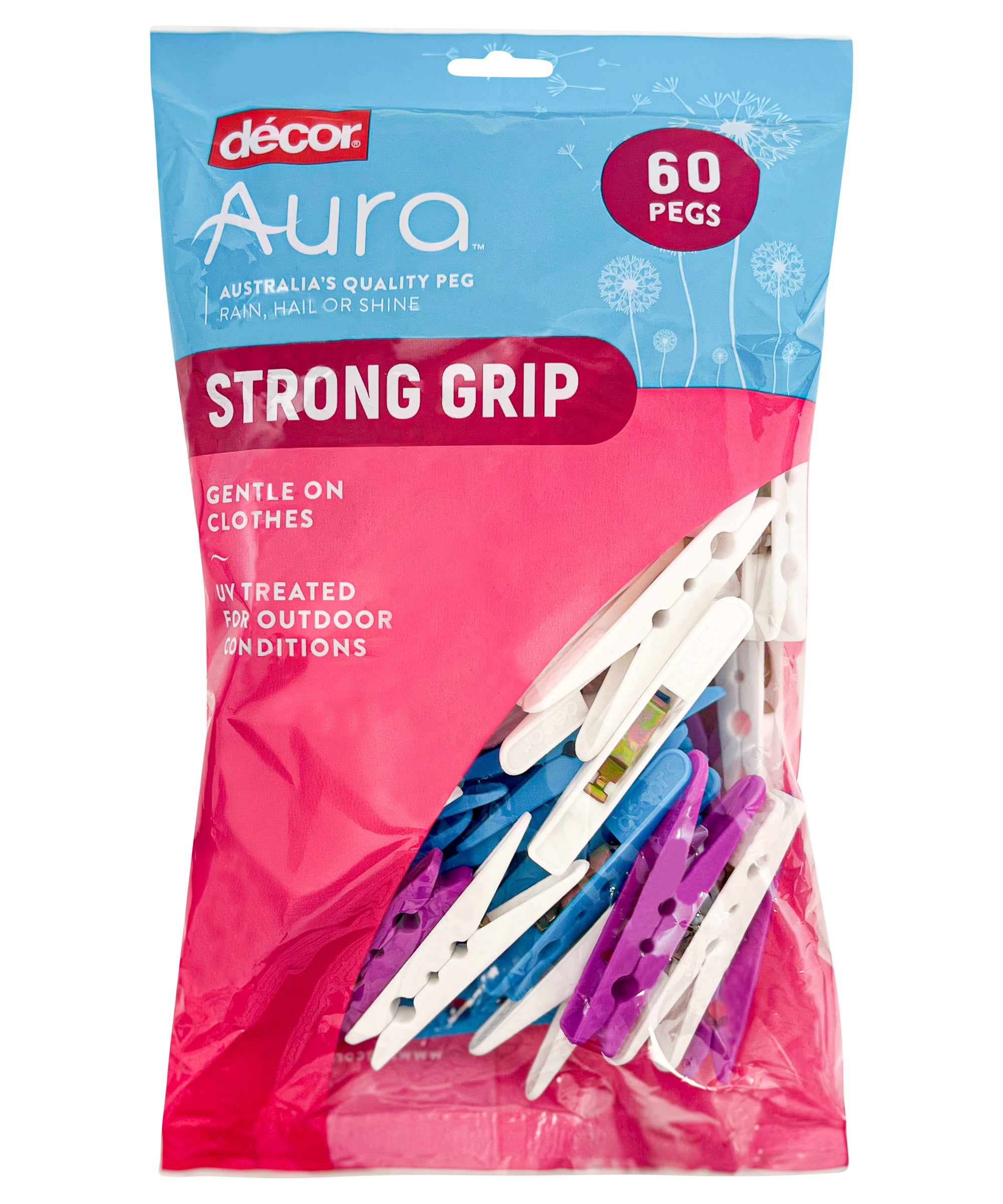 Pegs Strong Grip, 60 pack
