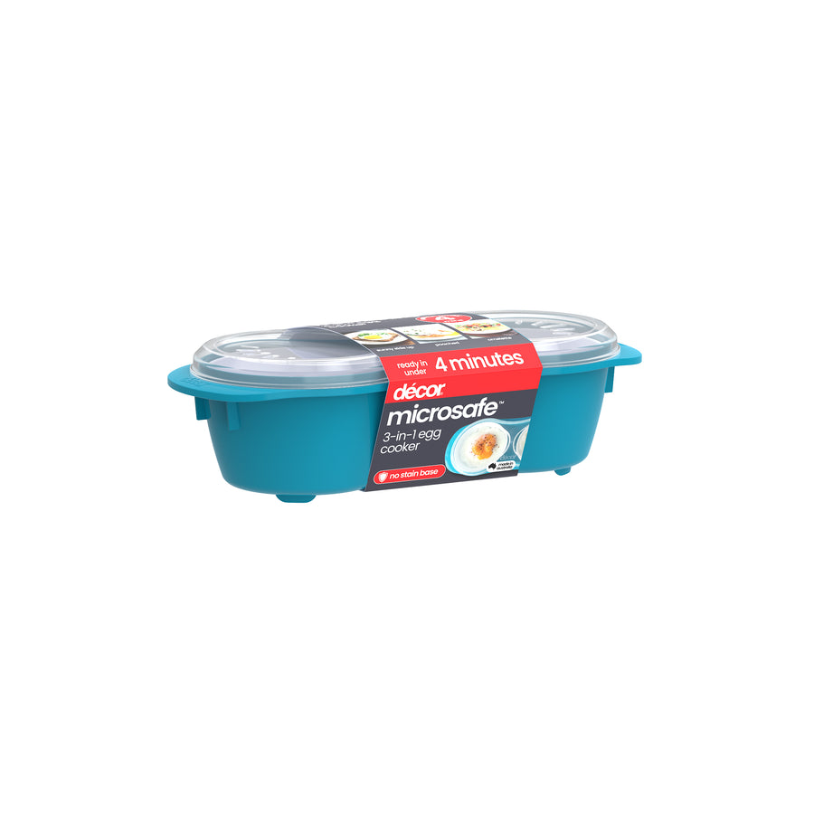 3 in 1 Egg Cooker, Teal