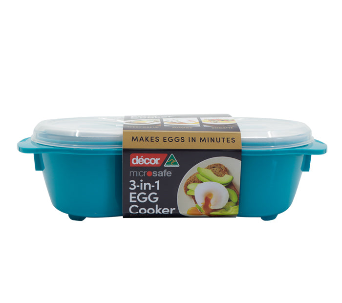 3 in 1 Egg Cooker, Teal