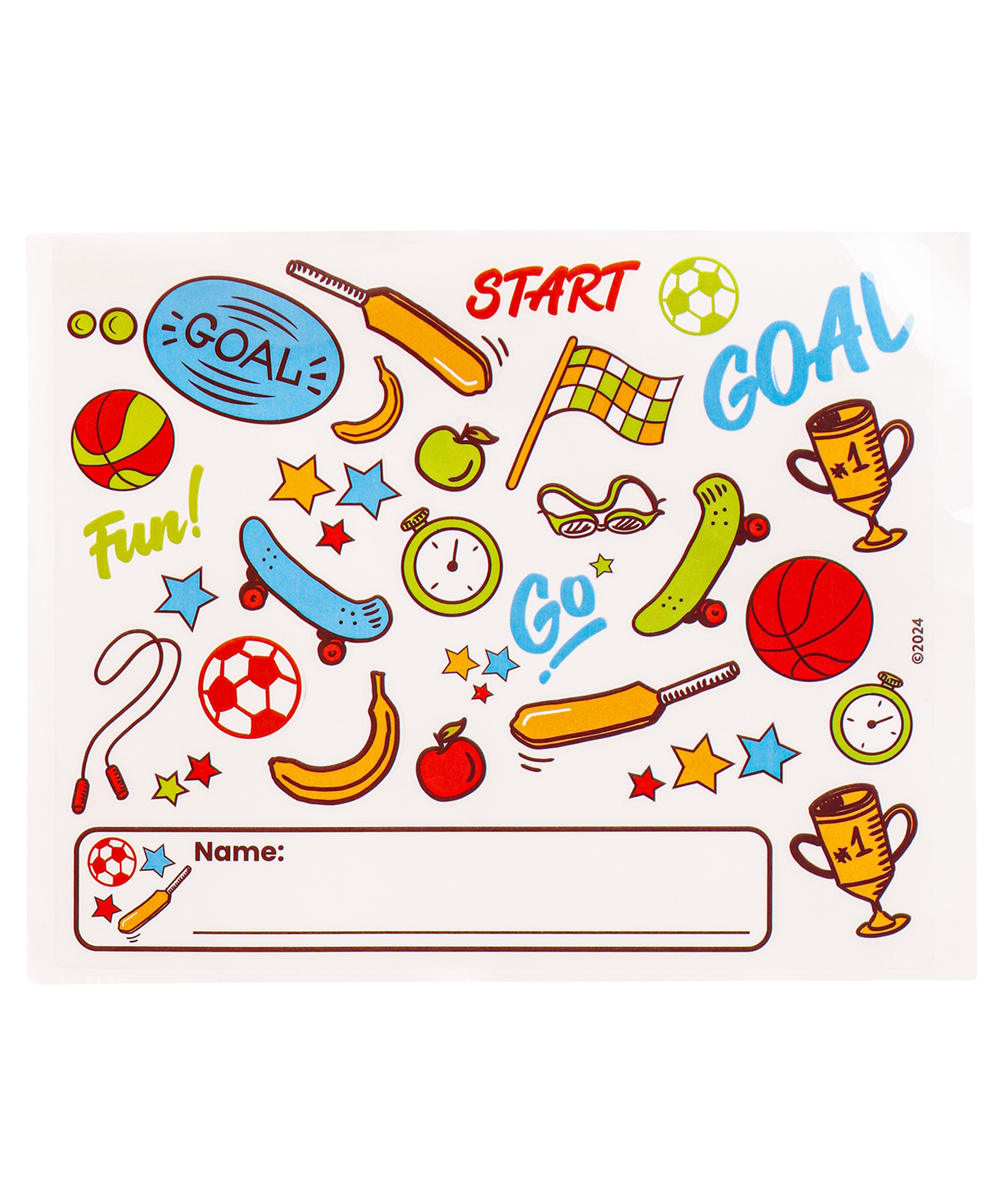 Junior Tumbler Tritan™ Stickers, Blue