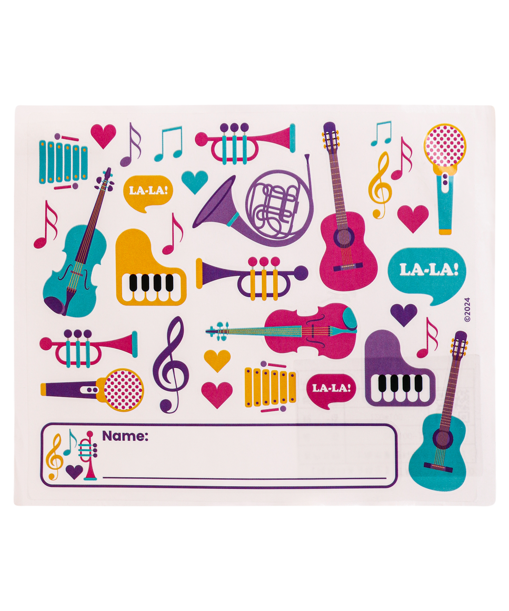 Junior Tumbler Tritan™ Stickers, Pink