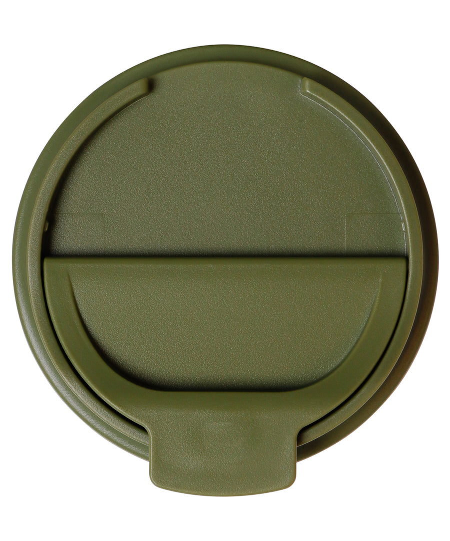 XL Coffee Cup Double Walled Stainless Steel Lid, Olive