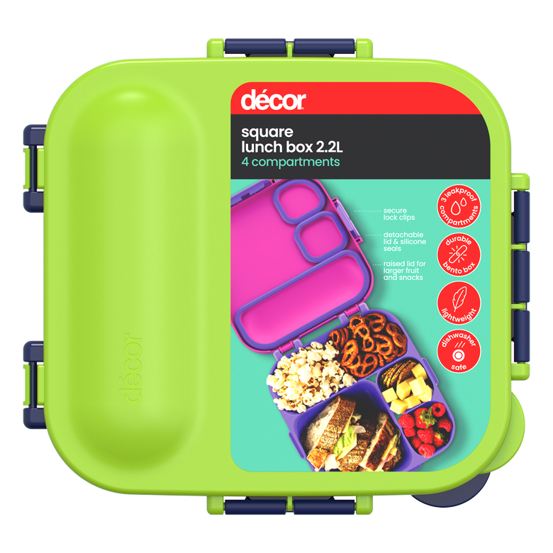 Square Lunch Box 2.2L