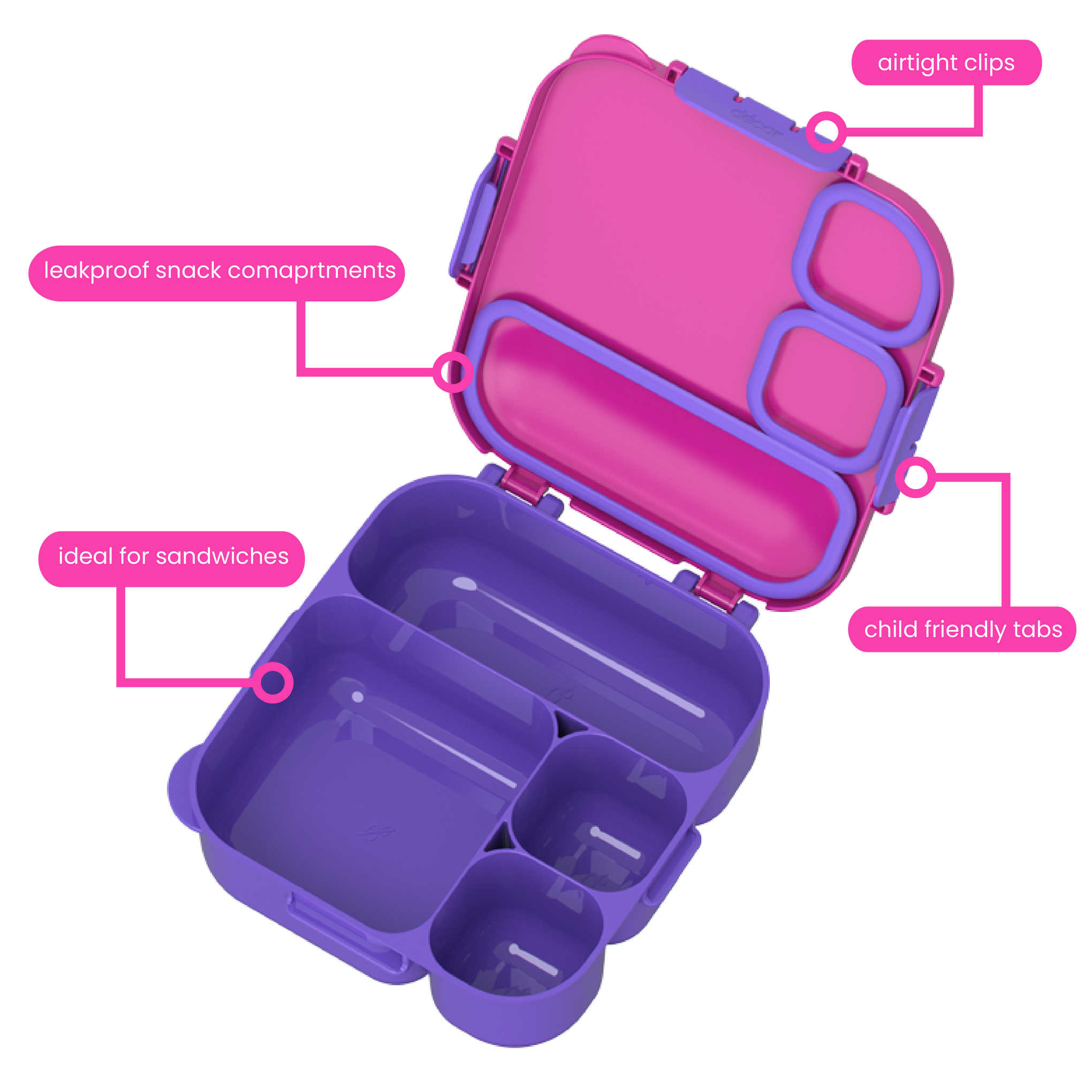 Square Lunch Box 2.2L