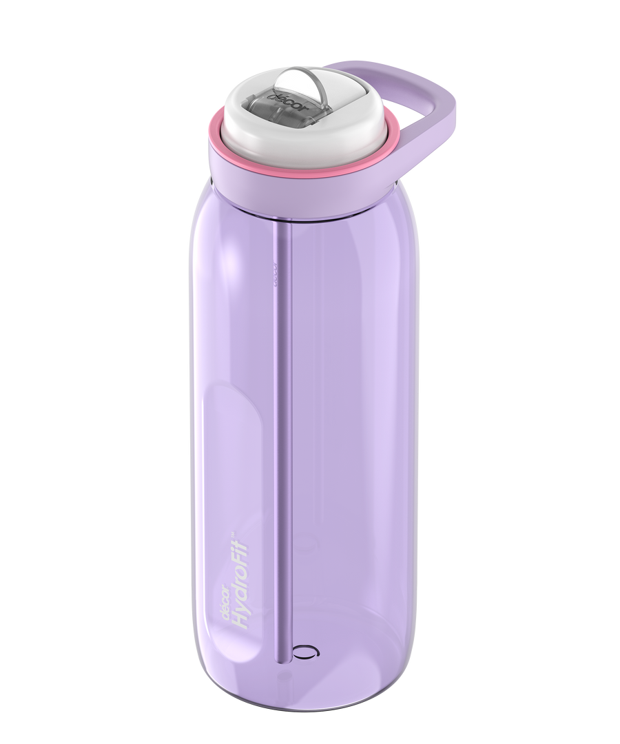 Soft-Sip Tritan™ Bottle with Rigid Handle and Stainless Steel Straw, 1.5L