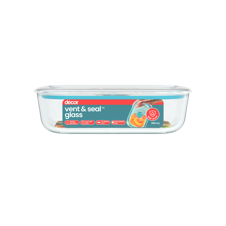 Glass Containers, Slimline, Oblong, 650ml