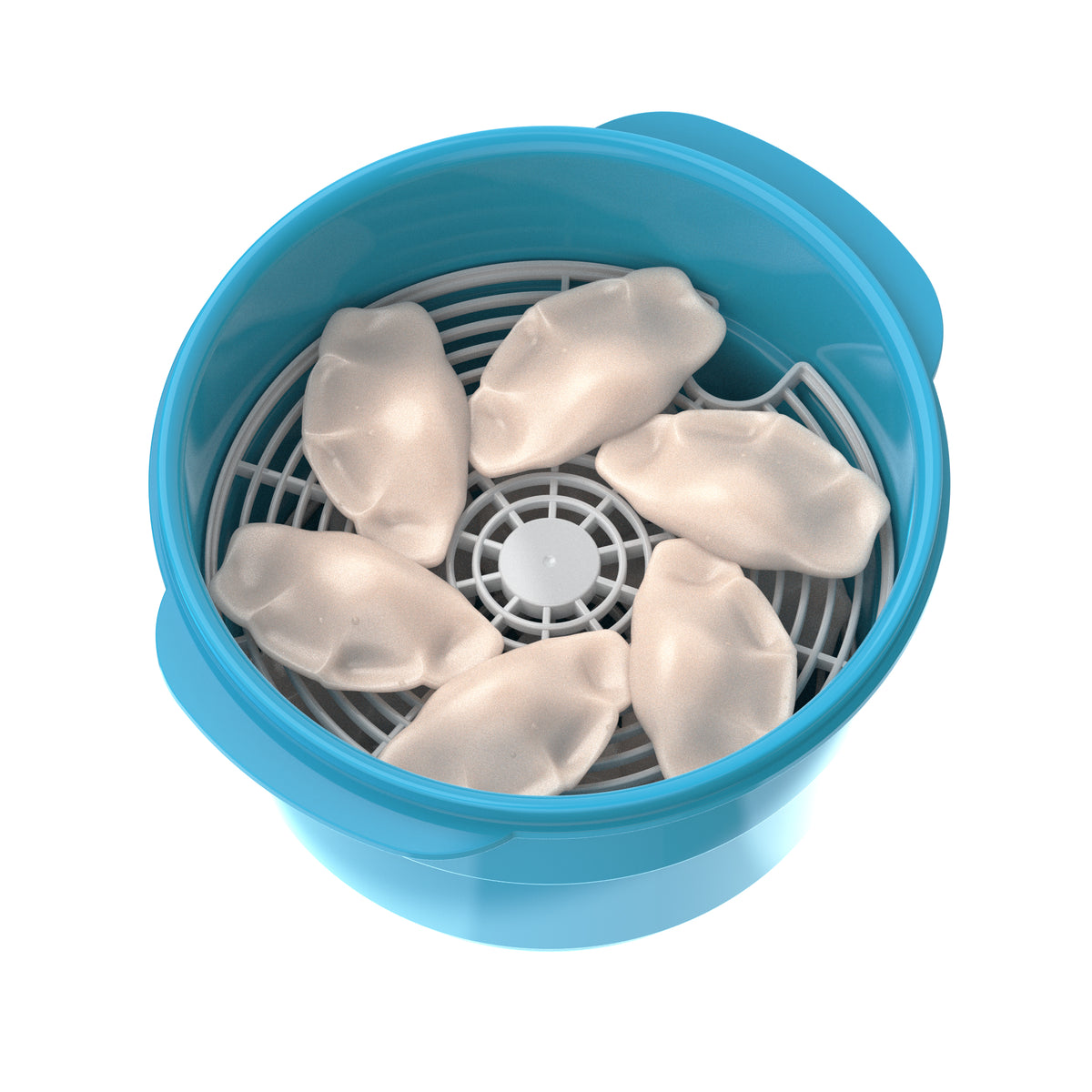 Microwave Dual Stack Steamer, Round, 2.6L