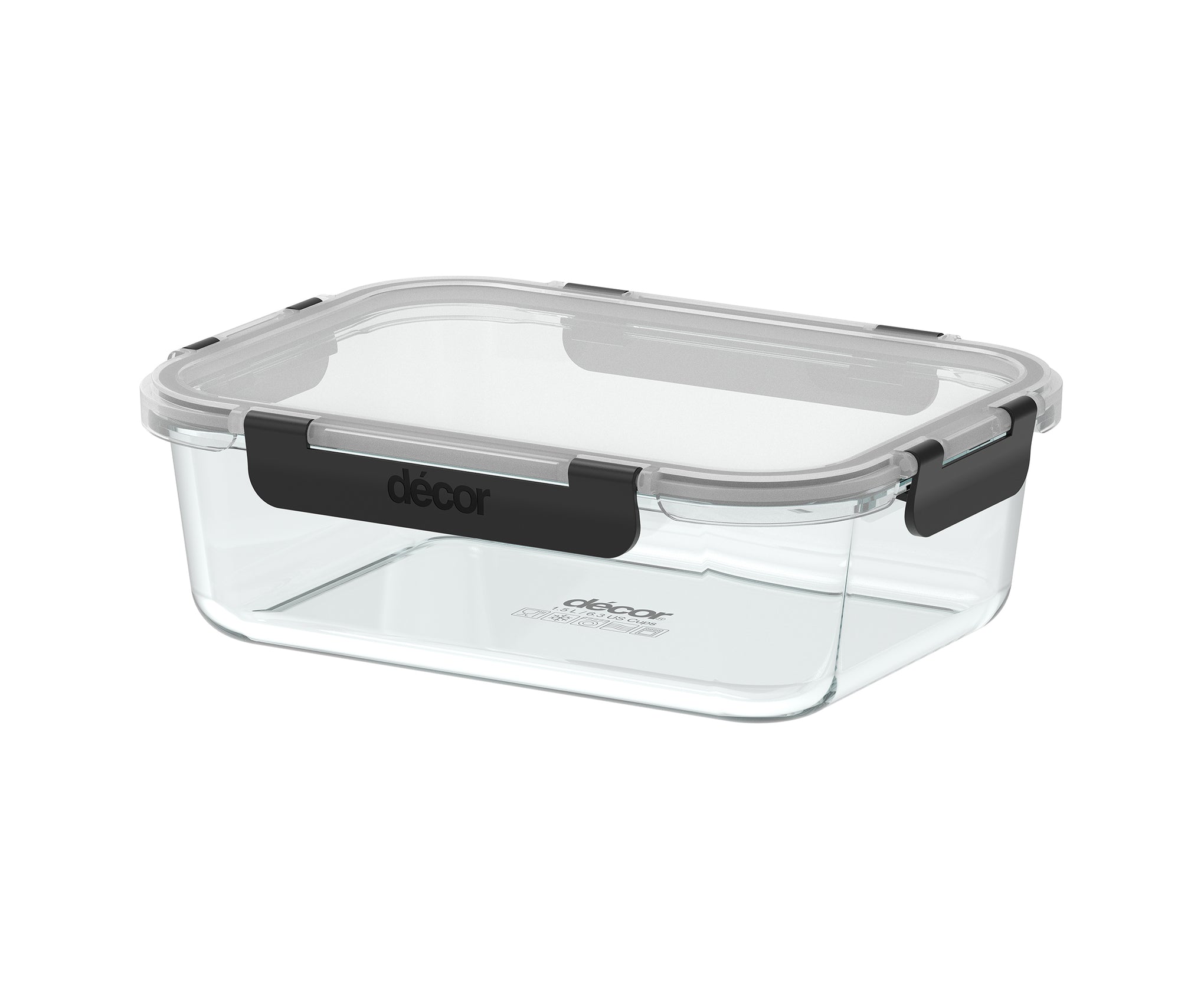 Premium Glass Clips Oblong, 1.5L